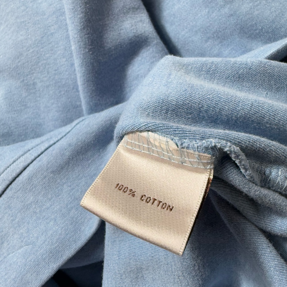 Peter Millar Bundle Blue 1/4 Zip Pullover Sweater Mens Medium Cotton Golf Preppy - Picture 12 of 15